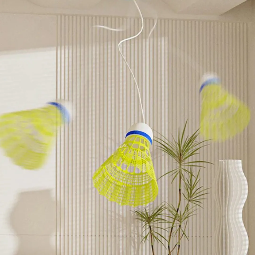 (3 Shuttle Cock Set) Single Person Badminton Trainer Set - Image 2